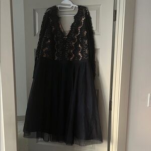 Elegant Black Lace Dress